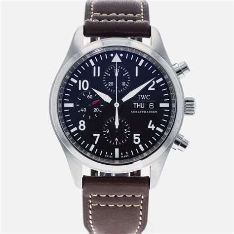 iwc pilot chrono 3717 01|IWC Pilot's Watch Chronograph IW3717 .